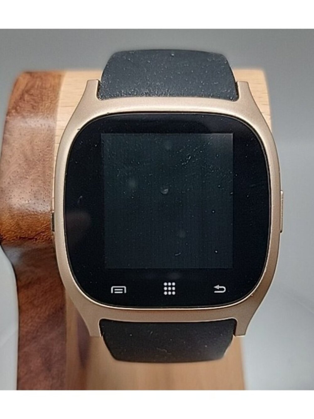 iTOUCH Classic Smartwatch Gold Case Black Silicone Band Model 3360 Tested Works - Picture 1 of 16